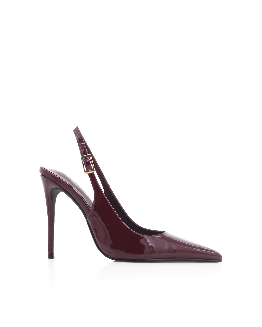 Smart High Heels Boho Wedding Heels GIOVINA - DARK CHERRY PATENT