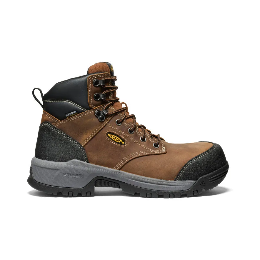 Men's Evanston 6" Waterproof Boot (Carbon Toe)  |  Bison/Black Thick Lining