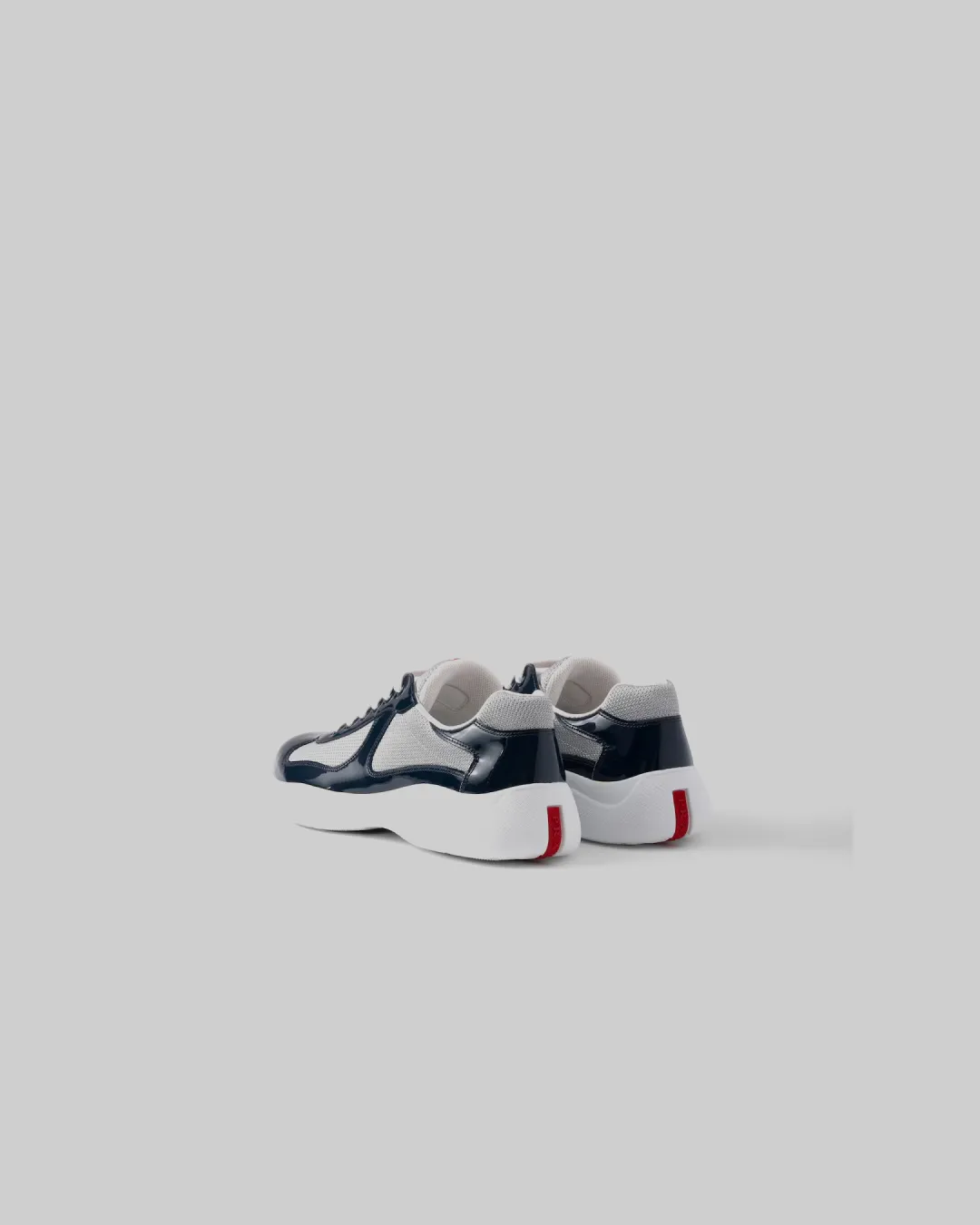 Prada America's Cup ' Royal Blue Patent Leather and Technical Fabric' Sneakers Pond Walk