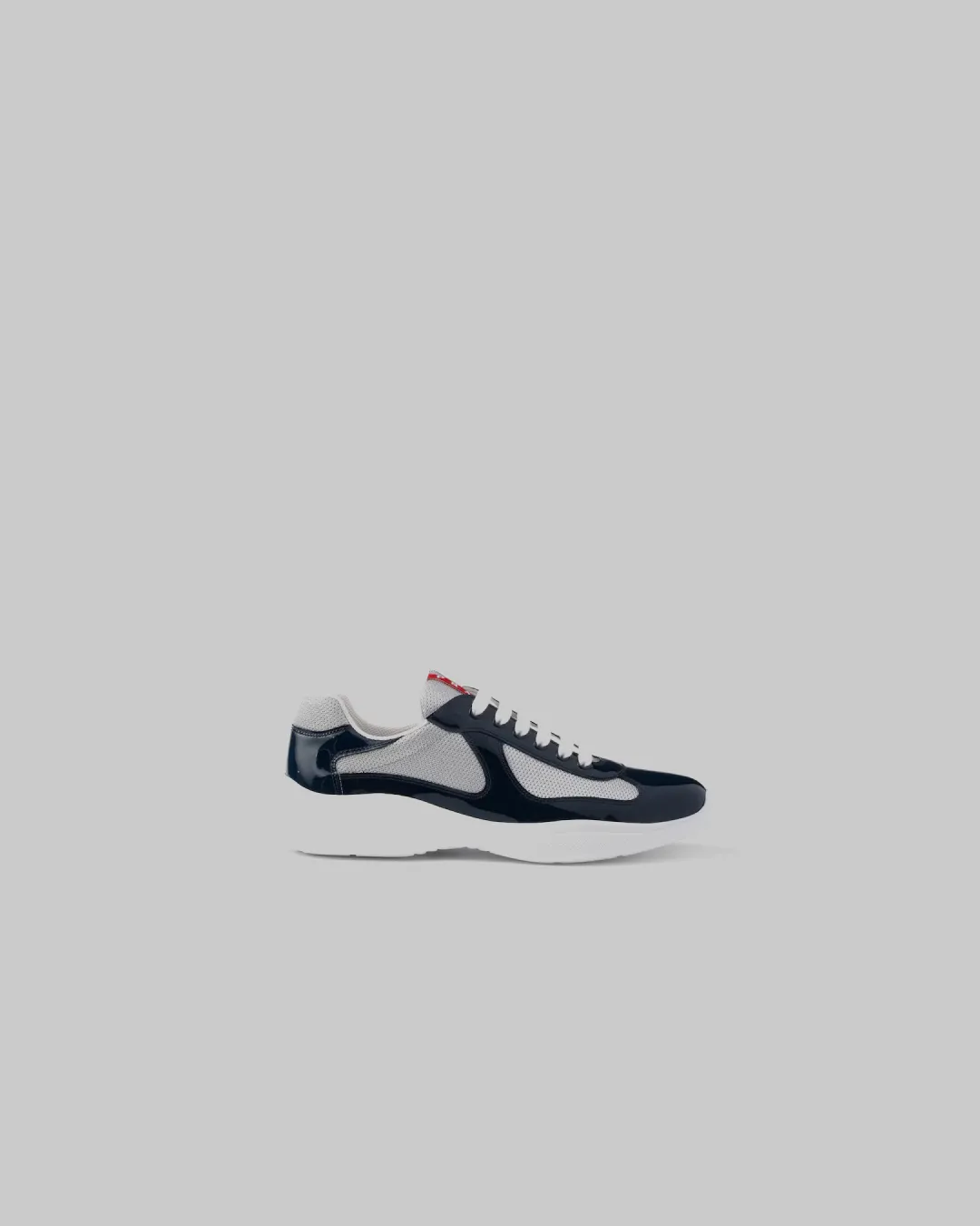 Action Ready Reinforced Prada America's Cup ' Royal Blue Patent Leather and Technical Fabric' Sneakers