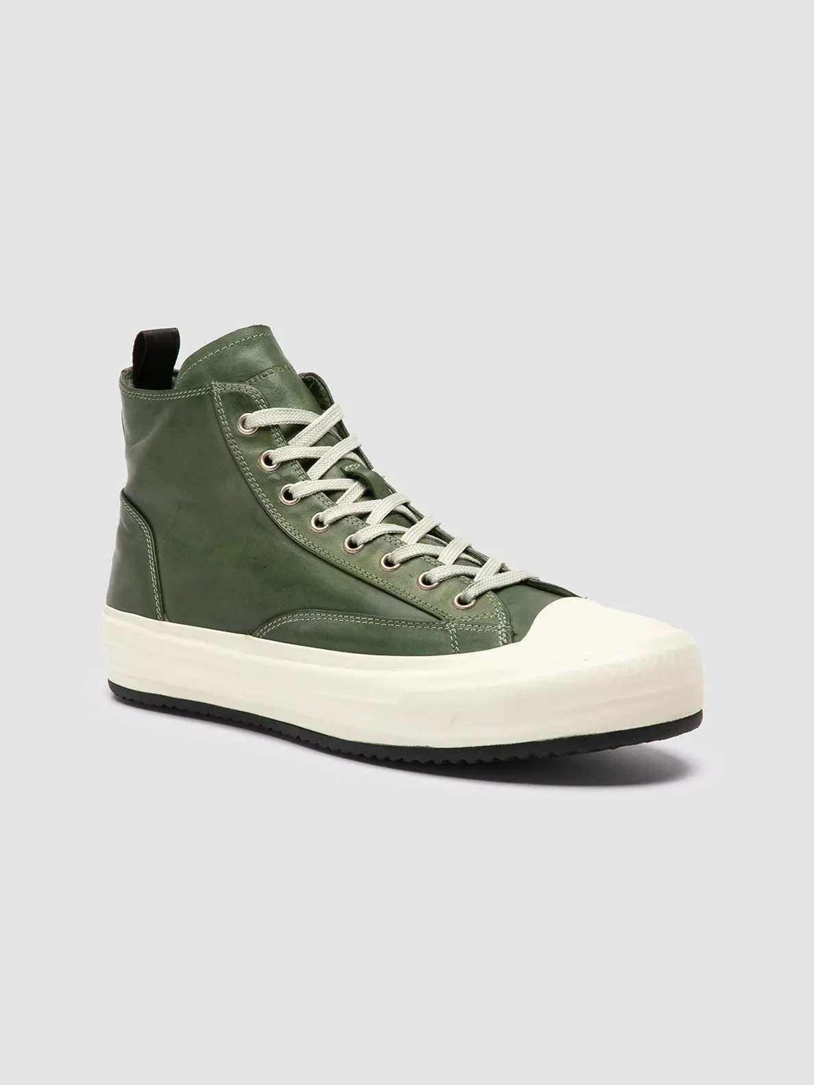 Cool Design MES DD 002 - Green Leather Sneakers