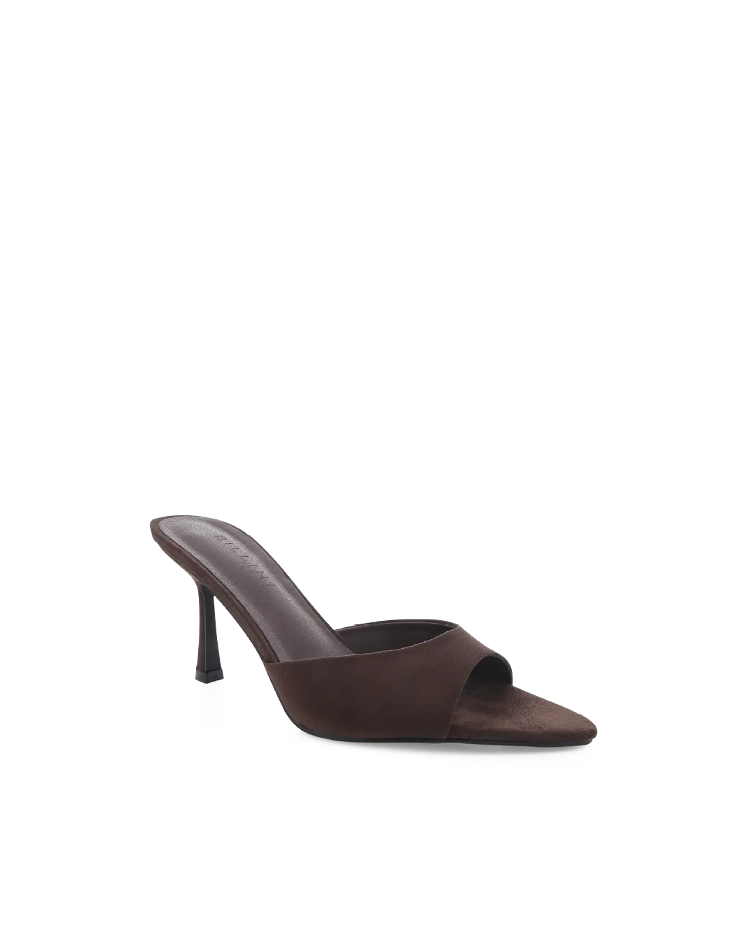 XANTHE - DARK CACAO SUEDE Open Back Heels