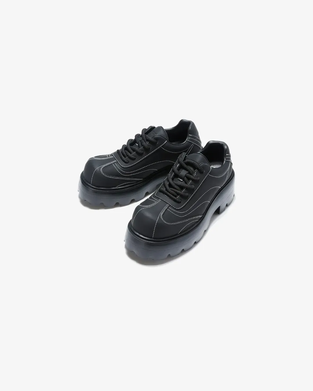 Deep Shade Leather Upper CHAOSHU Casual 'Black' Men??s Shoes