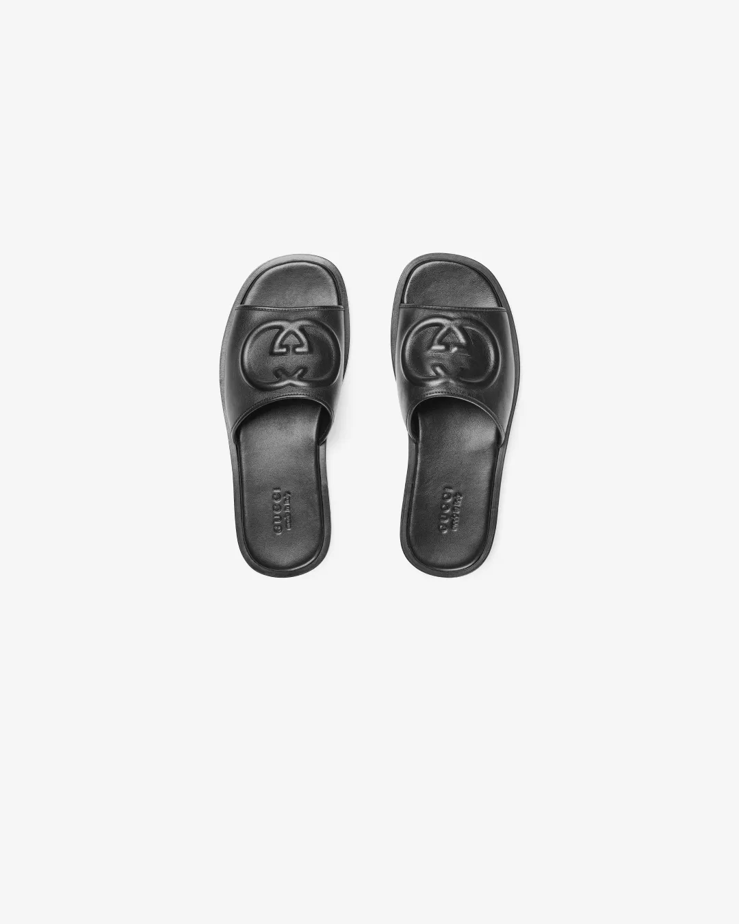 Dance Floor Office Cool Gucci Men's Slide Sandal with Interlocking G