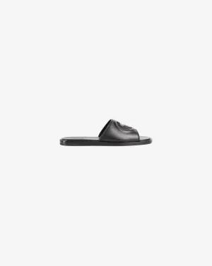Gucci Men's Slide Sandal with Interlocking G Cliff Edge Earth Mood