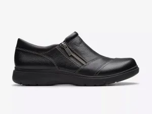 Clark's Women's Certina Pure Black Leather Active Day