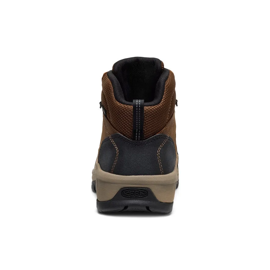 Western Pattern Men's Skokie Waterproof Work Boot (Carbon Toe)  |  Dark Earth/Black
