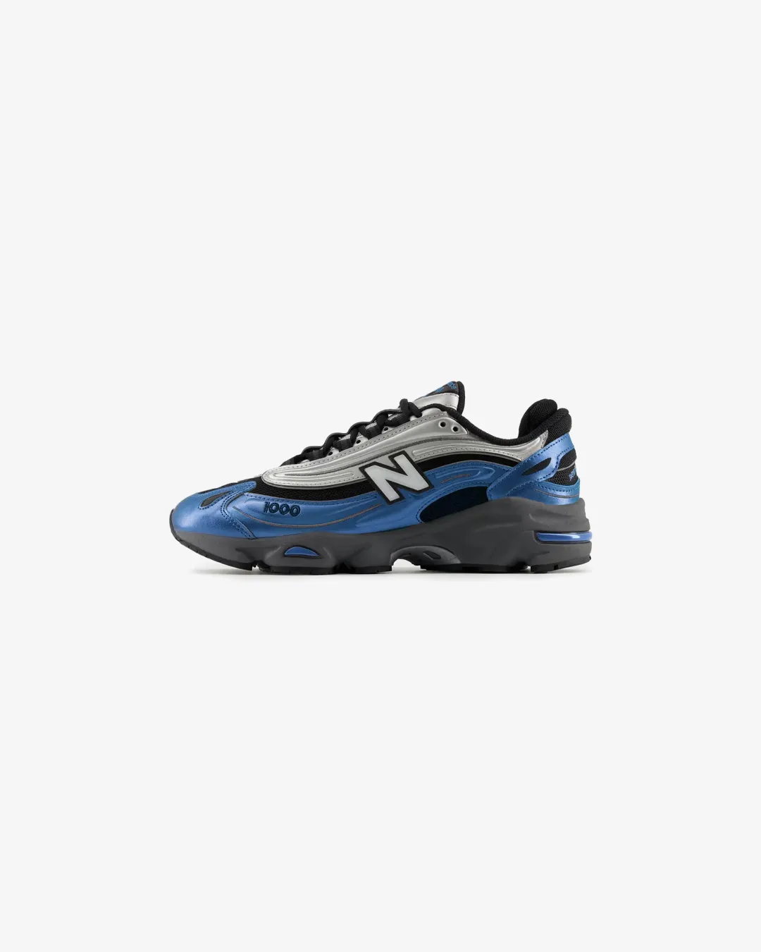 air - filled shoes country roads New Balance 1000 'Metallic Blue' Sneakers