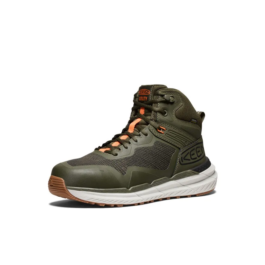 Ski Resort Visitor Men's Synchro Waterproof Work Boot (Carbon Toe)  |  Forest Night/Gum