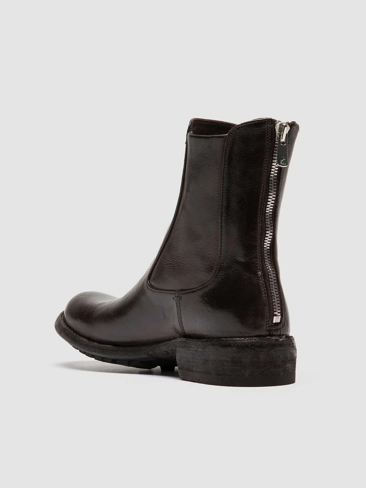 Harbor Path LEGRAND 229 - Brown Leather Zip Boots