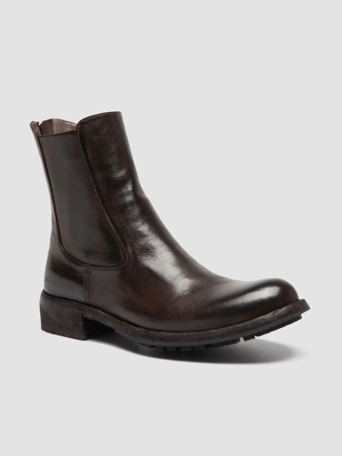 LEGRAND 229 - Brown Leather Zip Boots Casual Support Lounge Ready