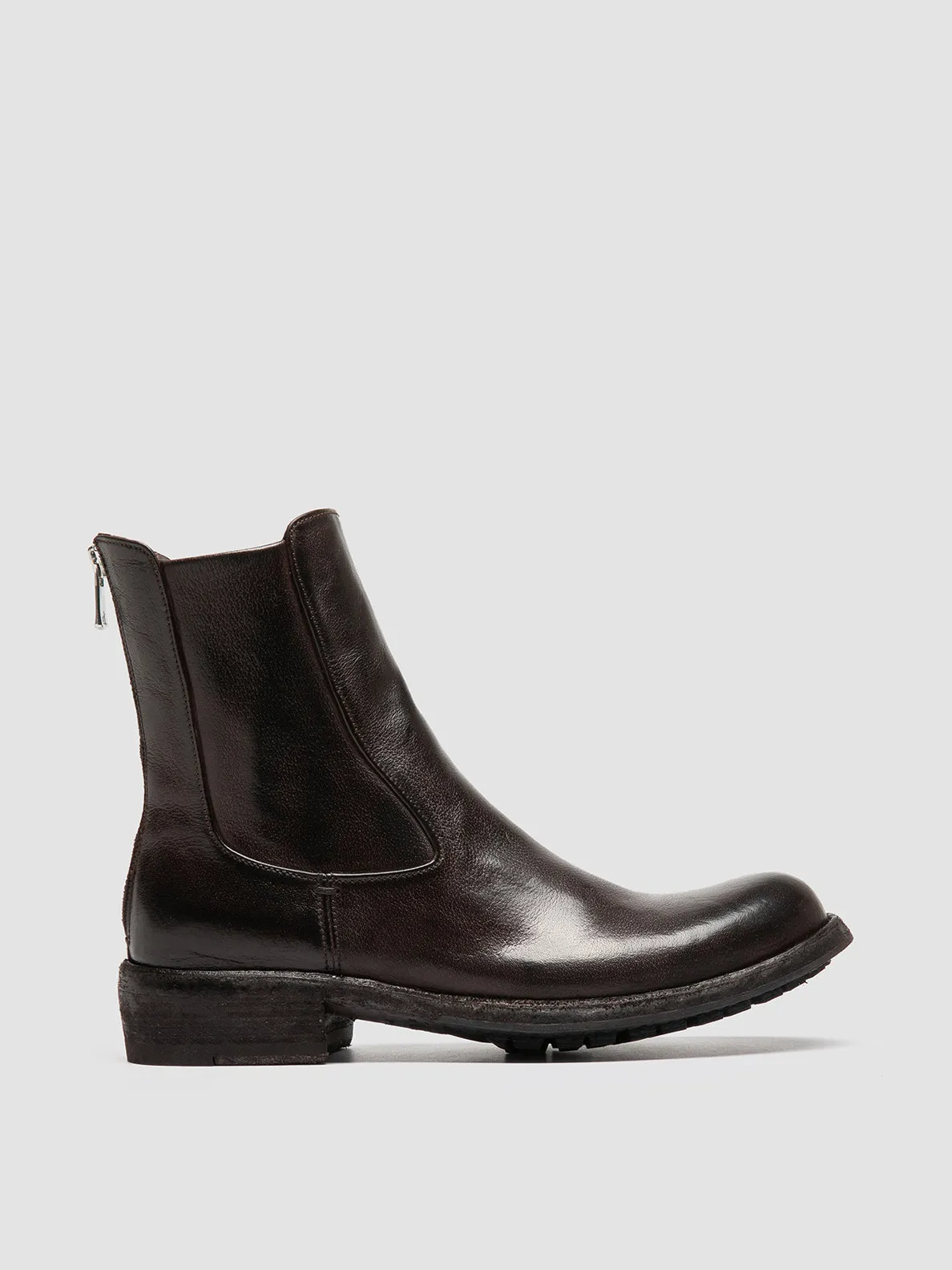 Rock Step LEGRAND 229 - Brown Leather Zip Boots