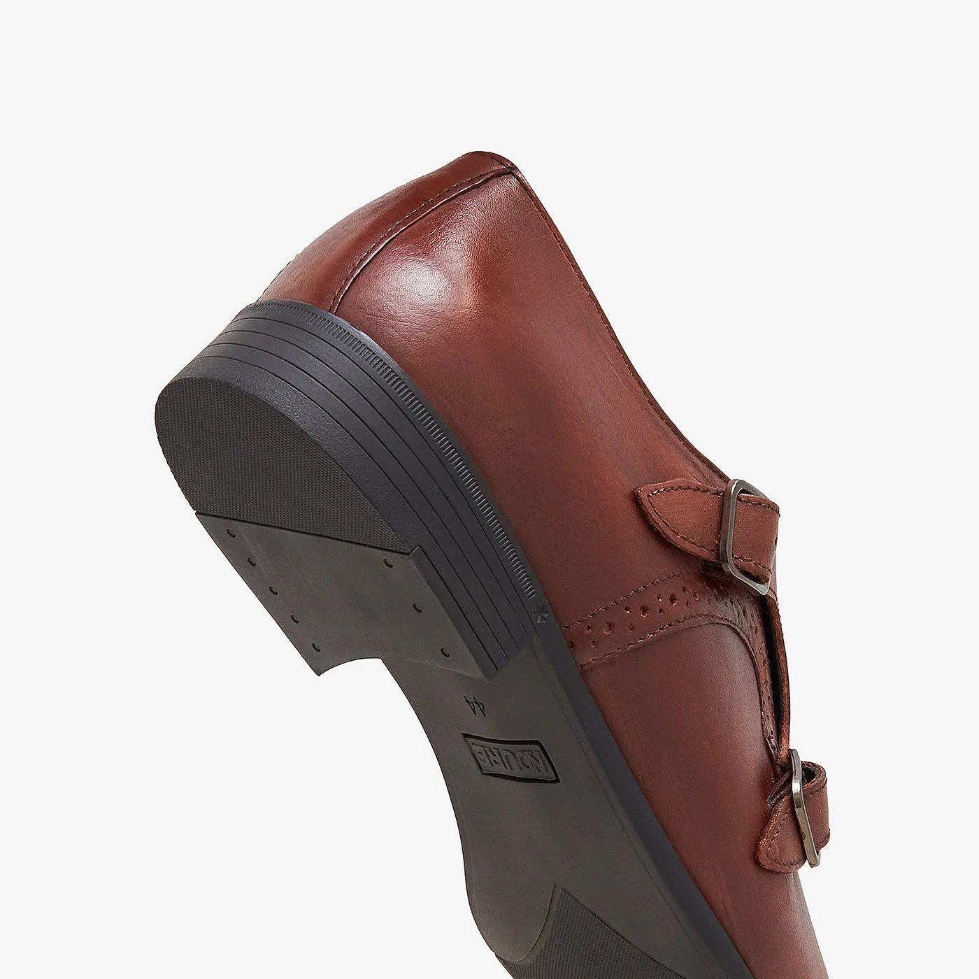 Urban Commute Comfort Leather Men's Classic Monk Shoes