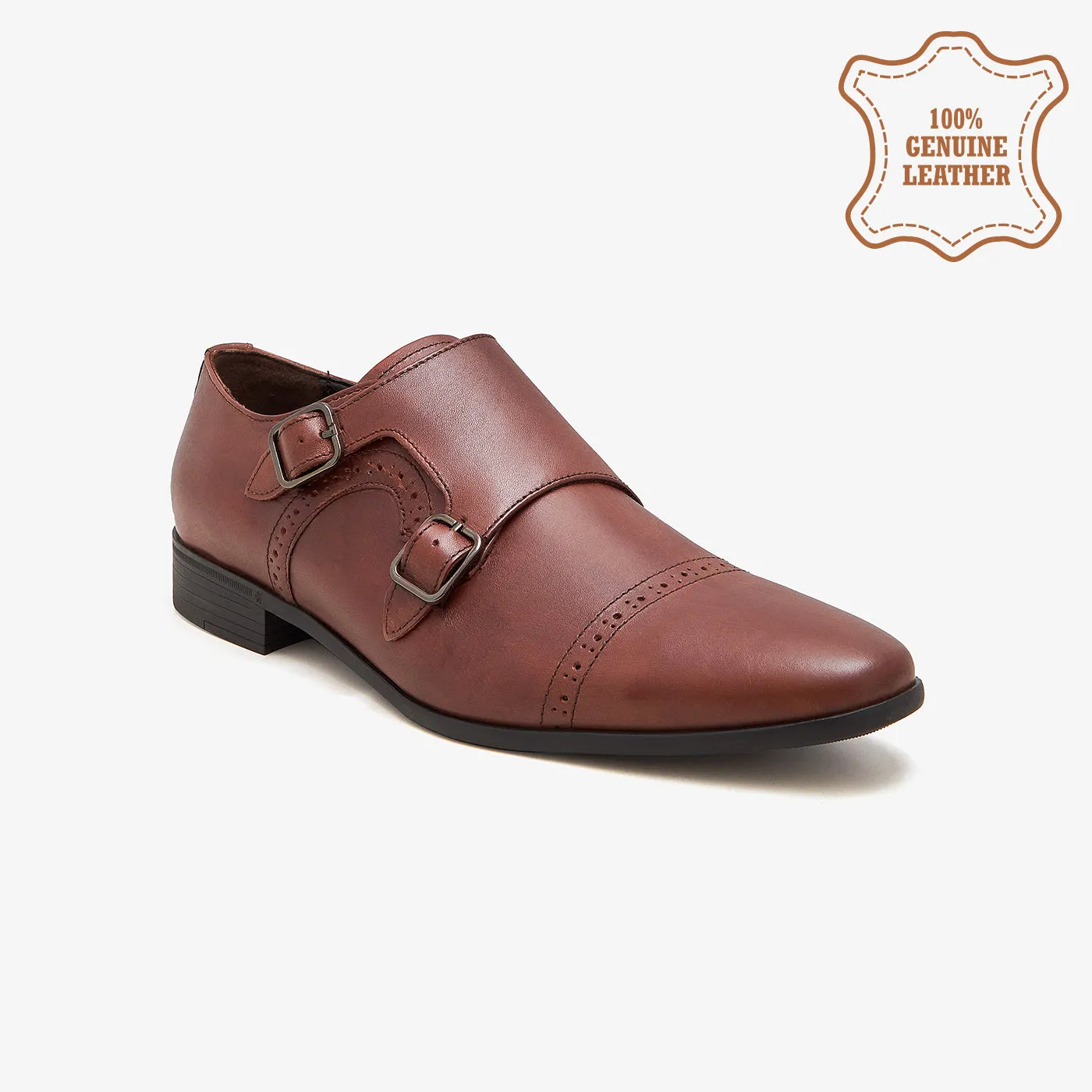 Men's Classic Monk Shoes Gentle Step Support