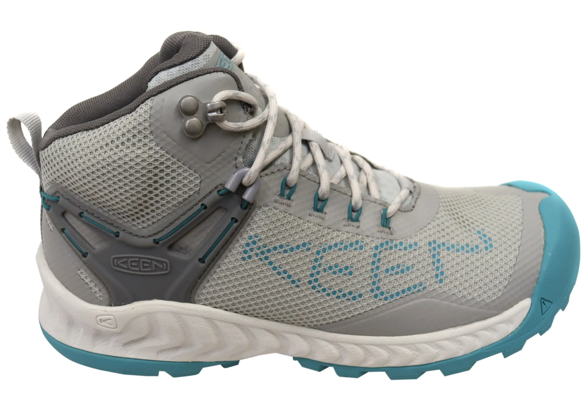 Keen Womens Comfortable Lace Up NXIS EVO Mid Waterproof Boots Leather Upper