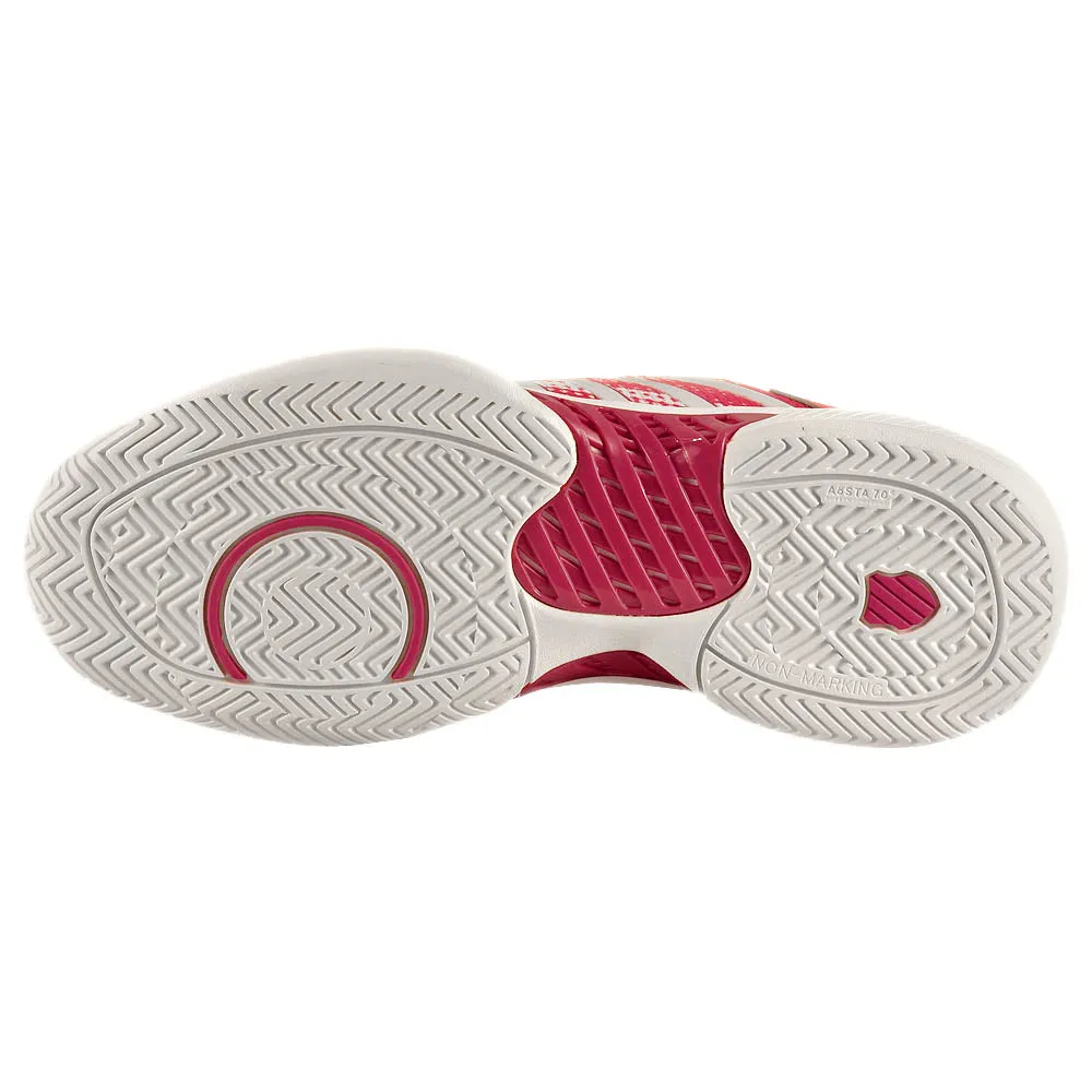 K-Swiss Women's Pickleball Supreme - Cloud Dancer/Raspberry Sorbet Urban Chic Subtle design