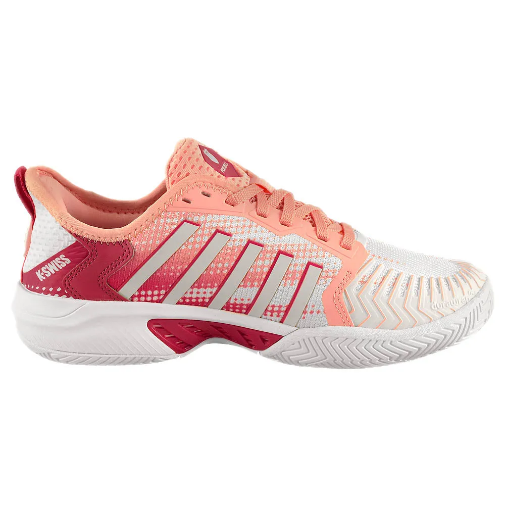 Iconic arch K-Swiss Women's Pickleball Supreme - Cloud Dancer/Raspberry Sorbet