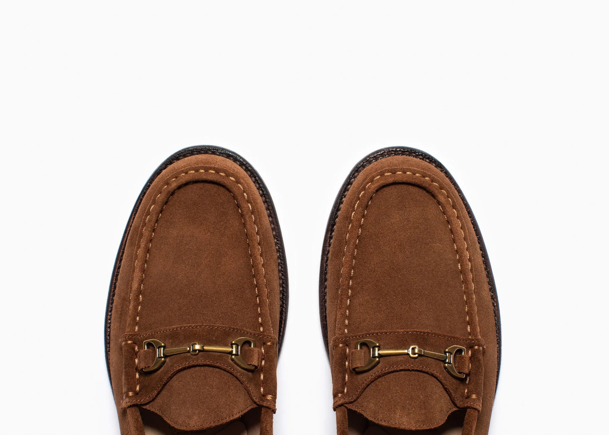 Horsebit Loafer Bourbon Suede Travel Shoes Slip On Style