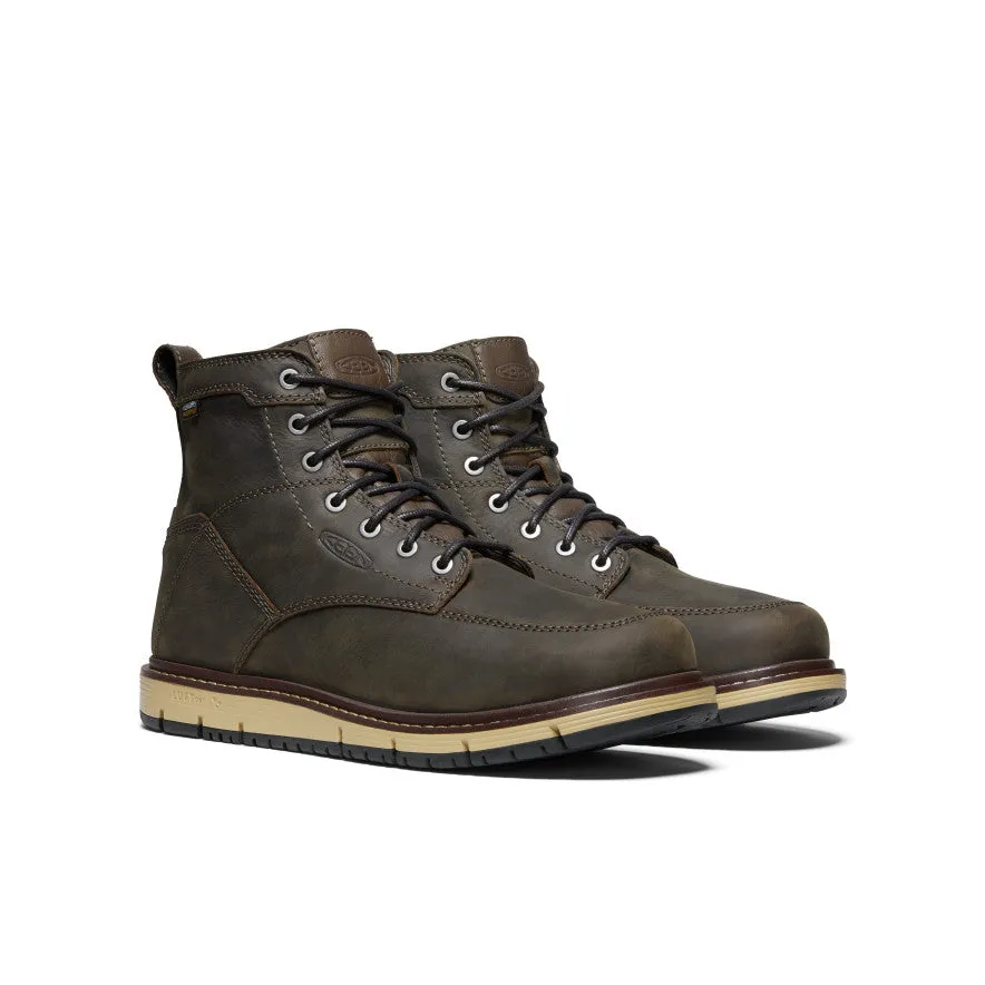 Men's San Jose 6" Waterproof Boot (Soft Toe)  |  Cascade Brown Step Control Simple Look