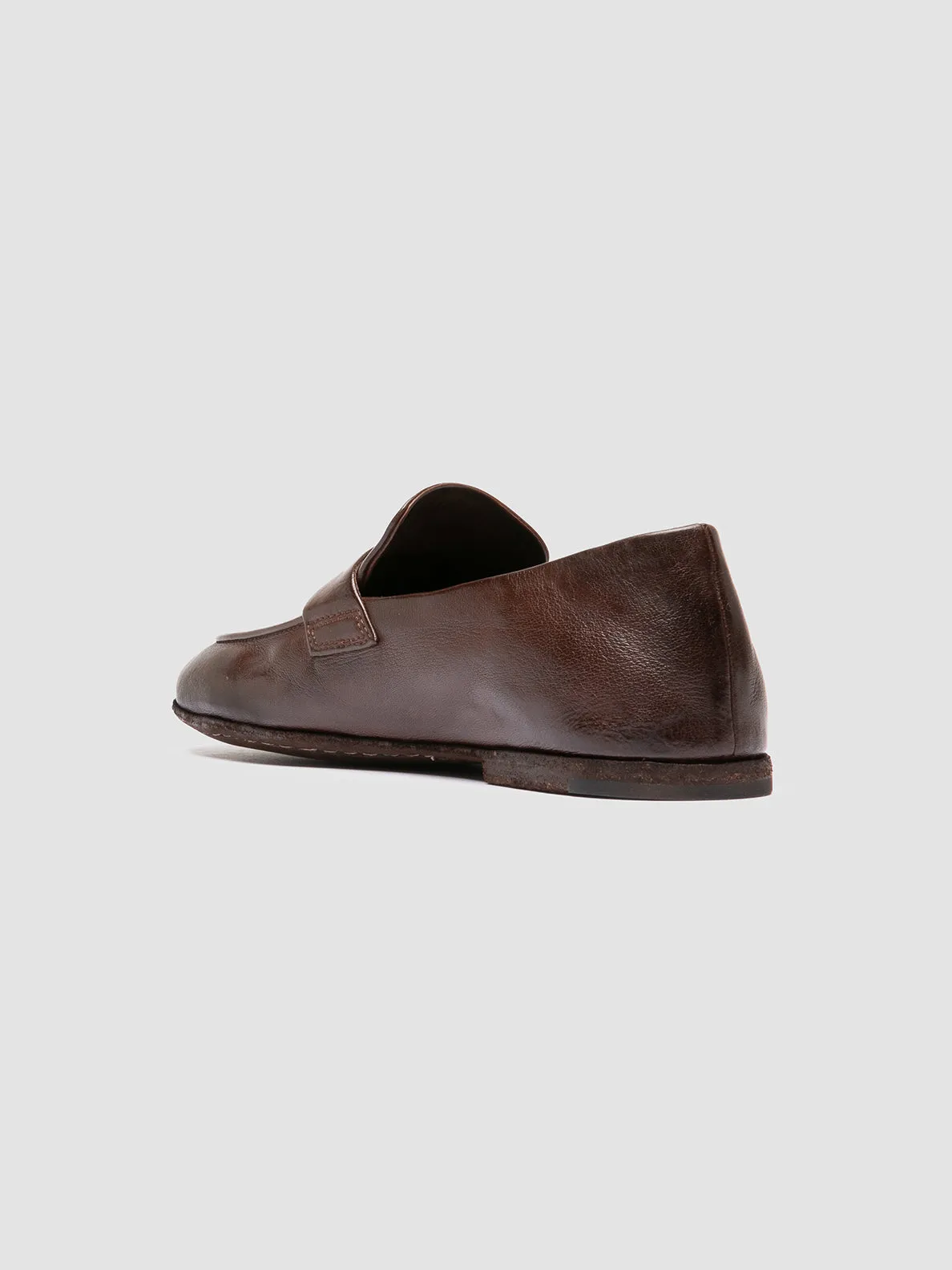 BLAIR DD 001 - Brown Leather Penny Loafers Feast Walk Coast Hike
