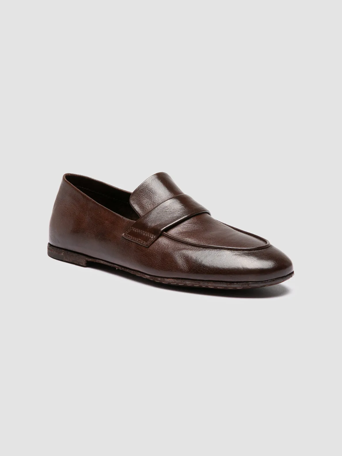Planet Hike Daily Step BLAIR DD 001 - Brown Leather Penny Loafers