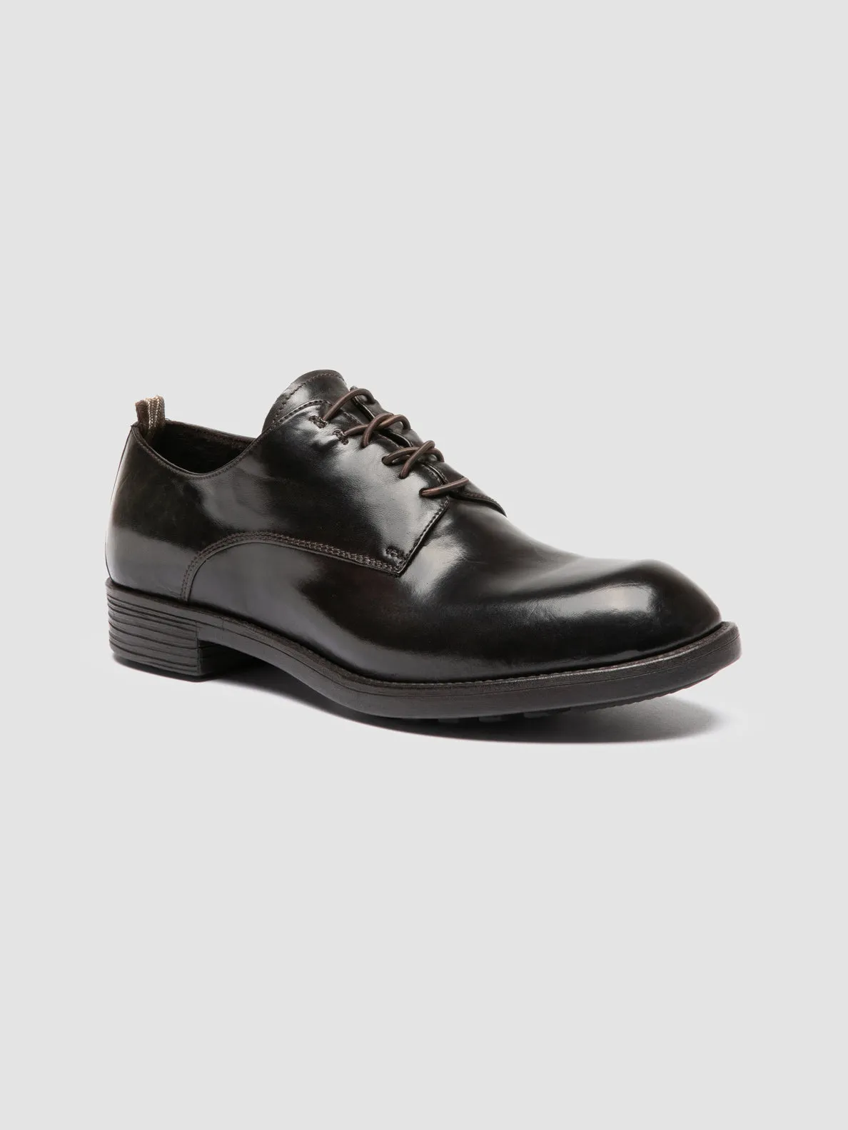 DIARY 009 - Brown Leather Derby Shoes Comfortable fit Gentle Leather Feel