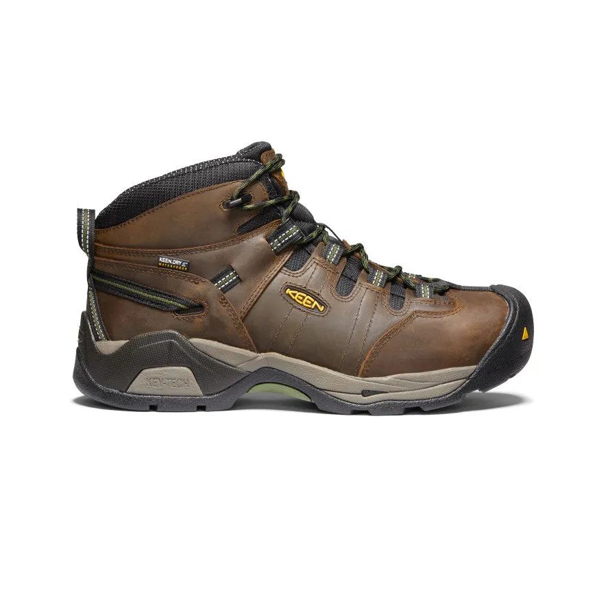 Men's Detroit XT Waterproof Boot (Steel Toe)  |  Cascade Brown/Bronze Green Fashion Forward
