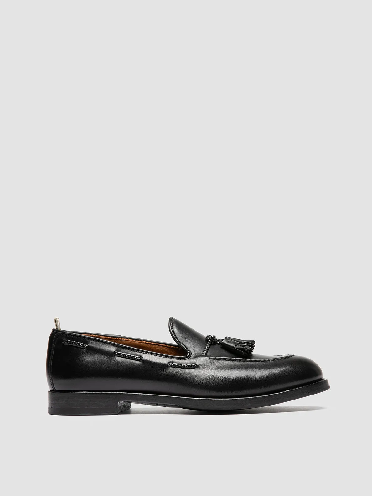 IVIES 002 - Black Leather Tassel Loafers Everyday Favorite