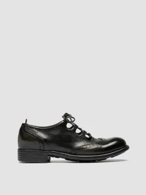Rose Glow Guard Hike CALIXTE 084 - Green Leather Oxford Shoes