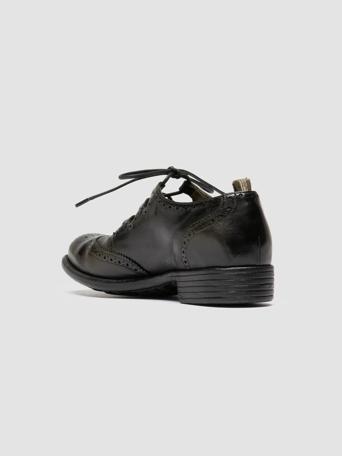 Smart Outfit CALIXTE 084 - Green Leather Oxford Shoes