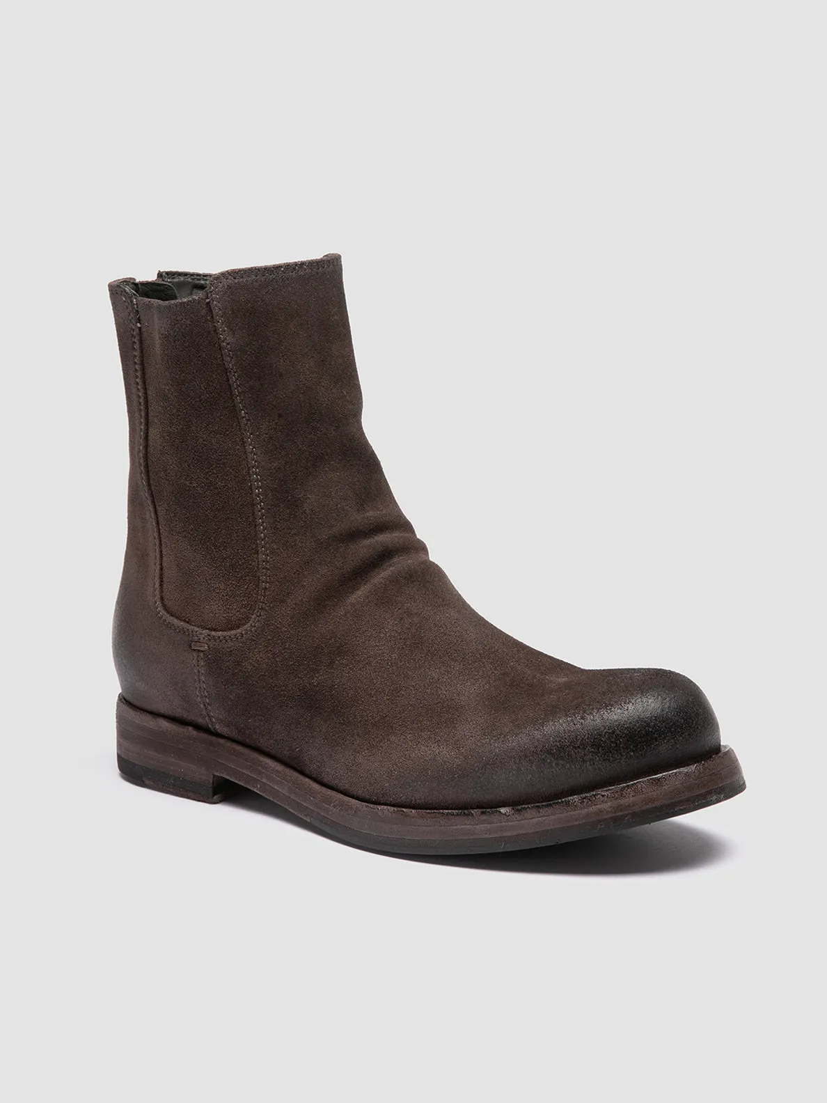 BULLA DD 304 - Taupe Suede Zipped Boots Breathable Upper