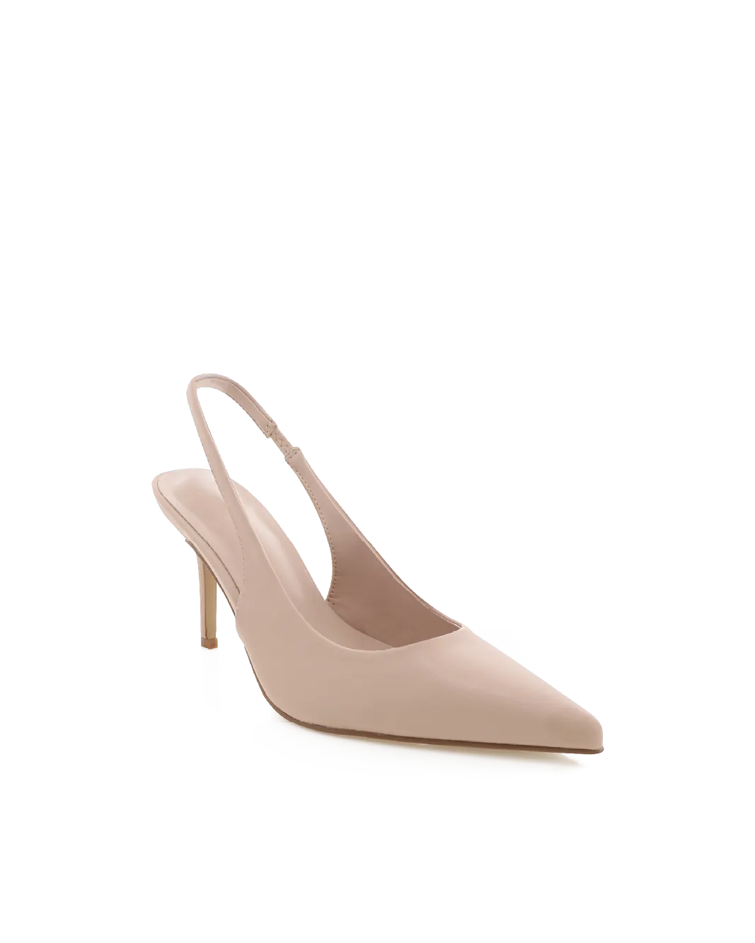 BLONDIE - NUDE Classic White Heels Casual Wedding Heels
