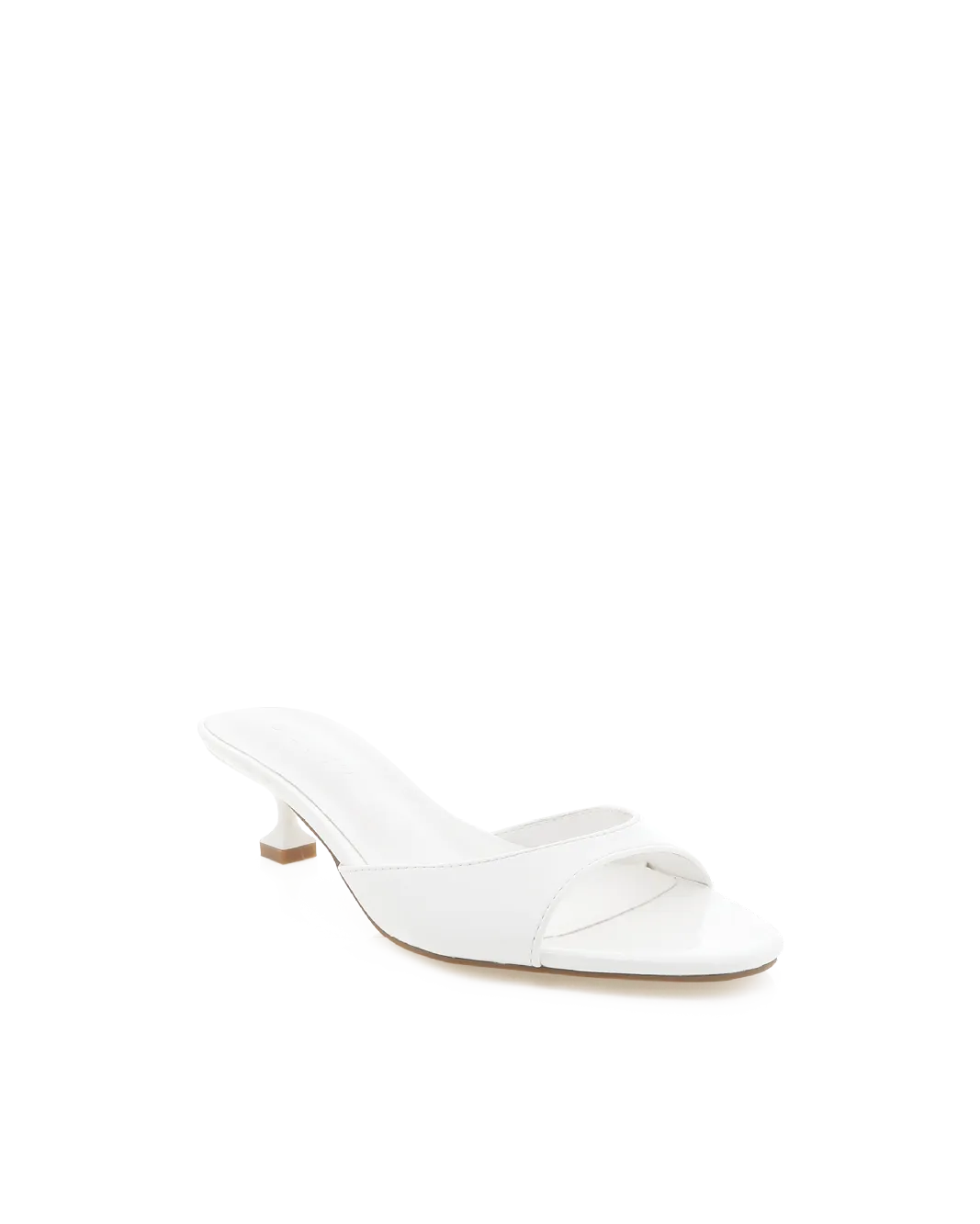 YASSER - WHITE PATENT Retro Stilettos