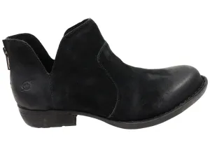 men - specific features ankle - support Born Kerri Womens Comfortable Leather Low Heel Ankle Boots