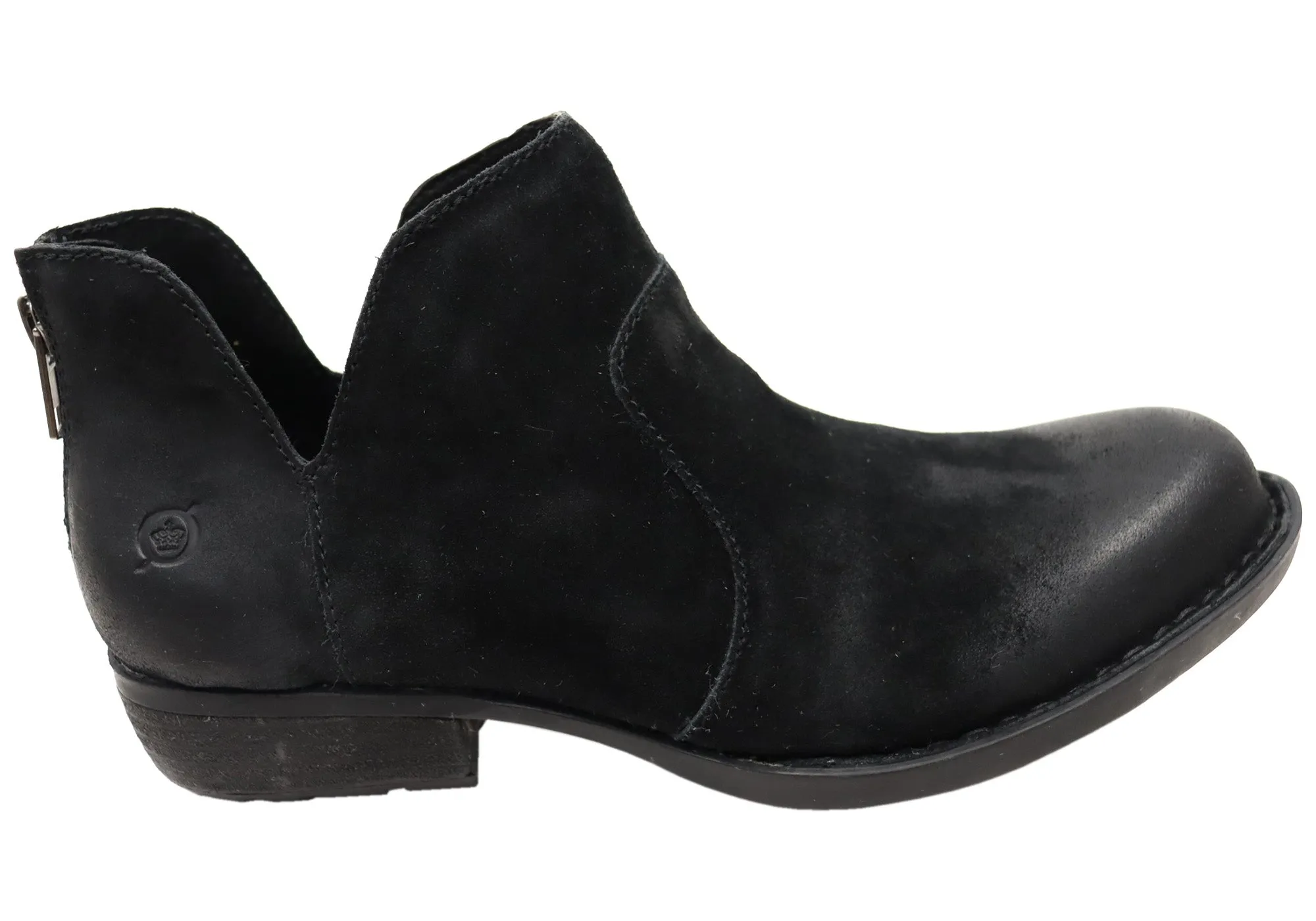 athletes' Cultural Event Born Kerri Womens Comfortable Leather Low Heel Ankle Boots