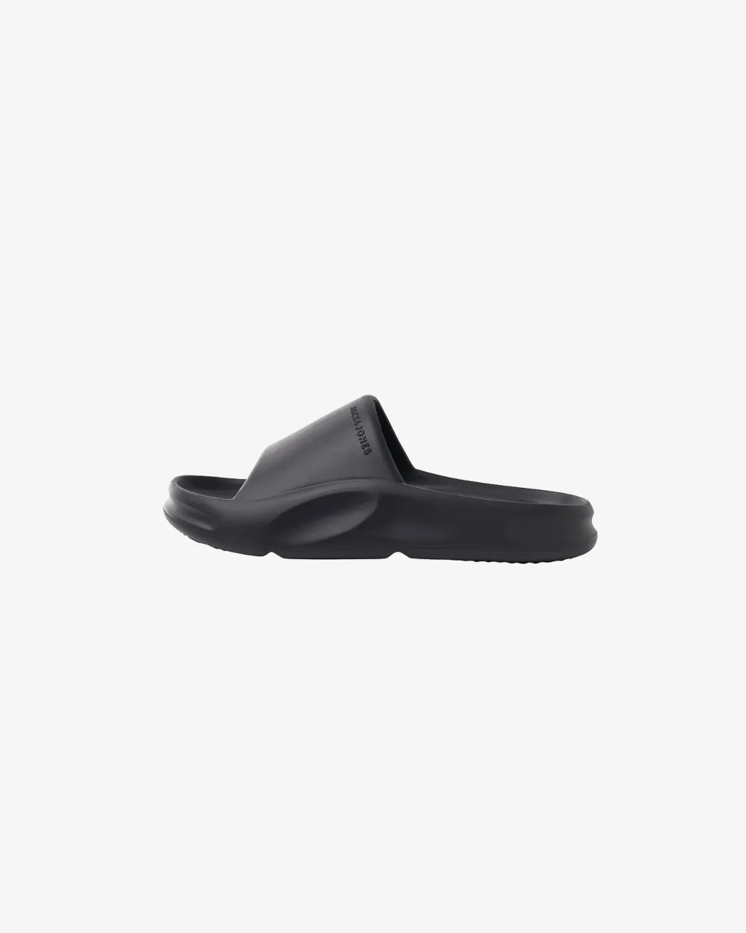 Jack & Jones slides in Navy Blue running for mental health forefoot