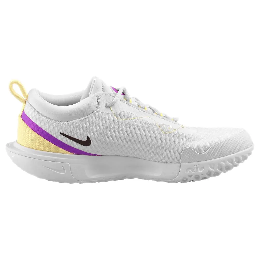 Plush Fit Nike Women's Court Zoom Pro - White/Fuchsia Dream