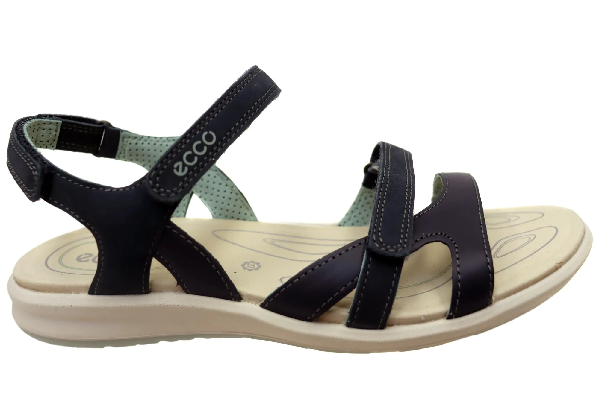 ECCO Womens Cruise II Comfortable Leather Sandals Body Balance