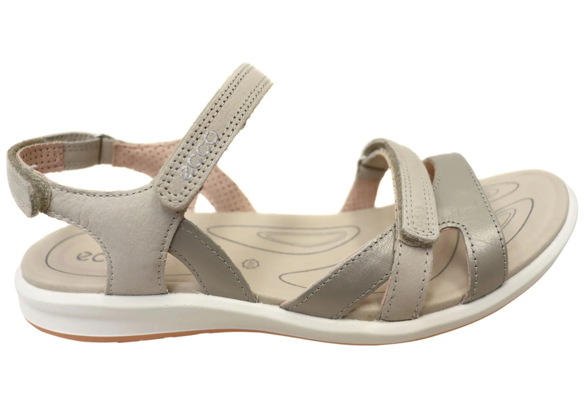 ECCO Womens Cruise II Comfortable Leather Sandals Craftsmanship Leg Slim