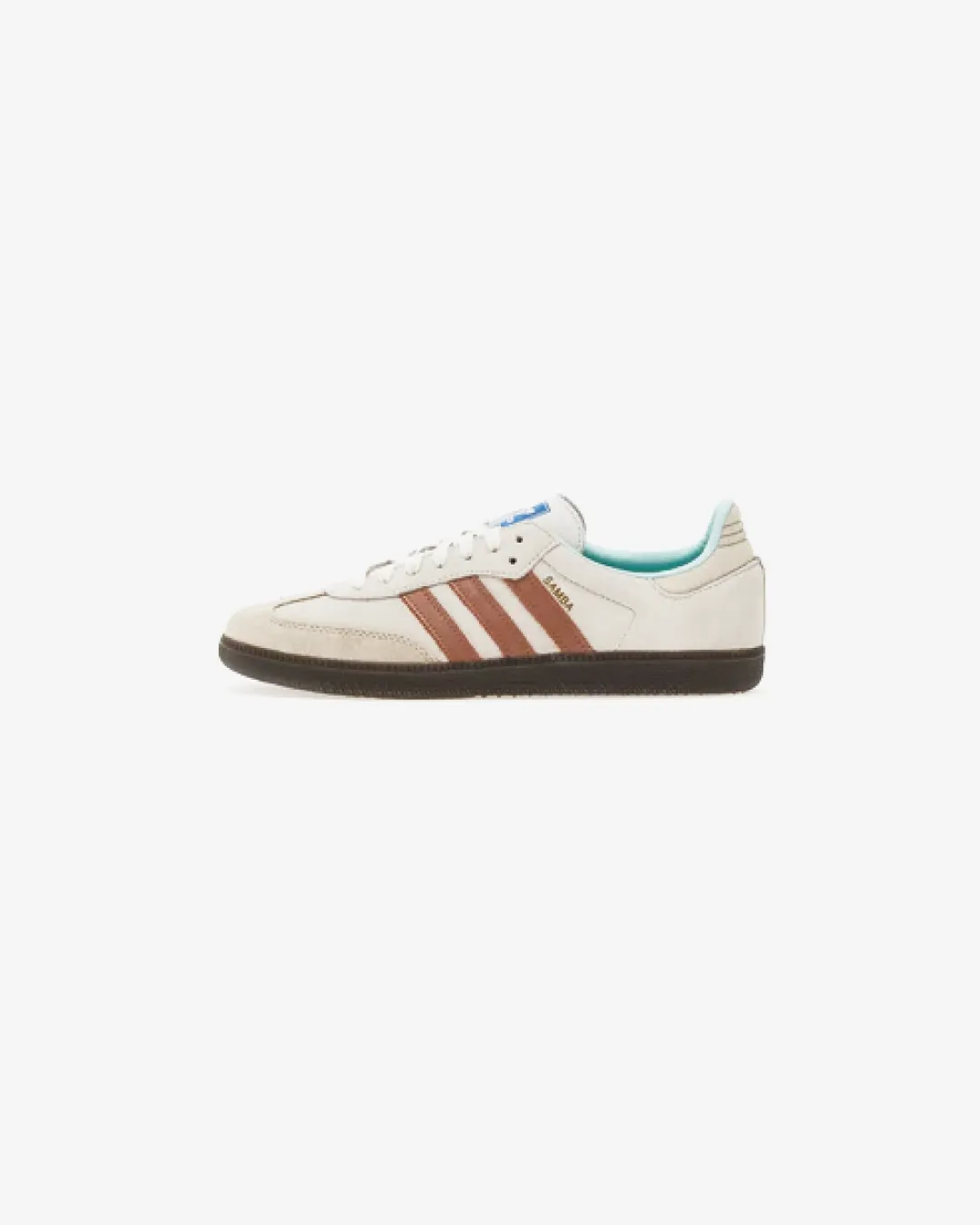Adidas OG Samba Crystal White/ Clay Strata/ Gum Sneakers neutral - colored foot - contour running shoes