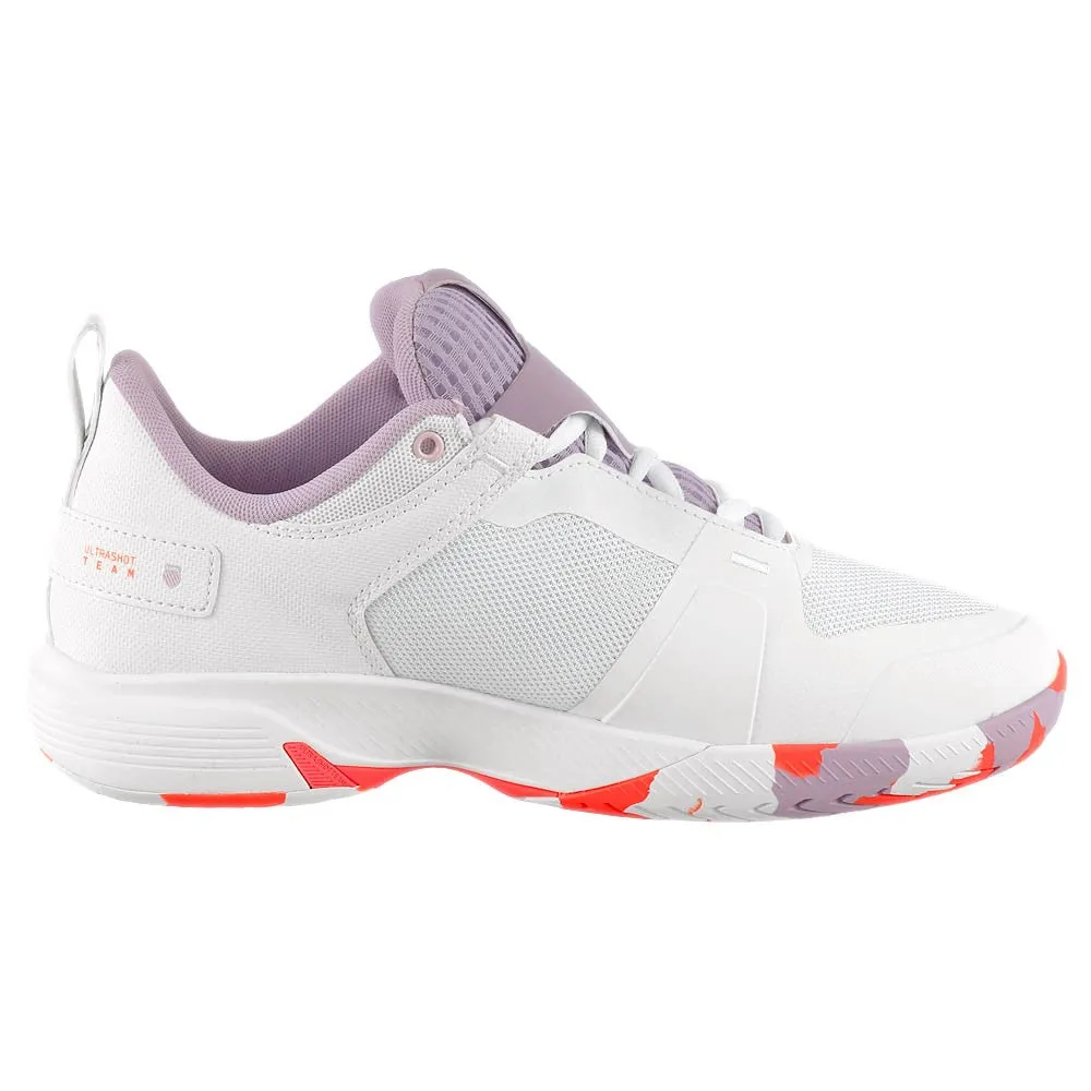 K-Swiss Women's Ultrashot Team - White/Orchid Petal Sleek Style