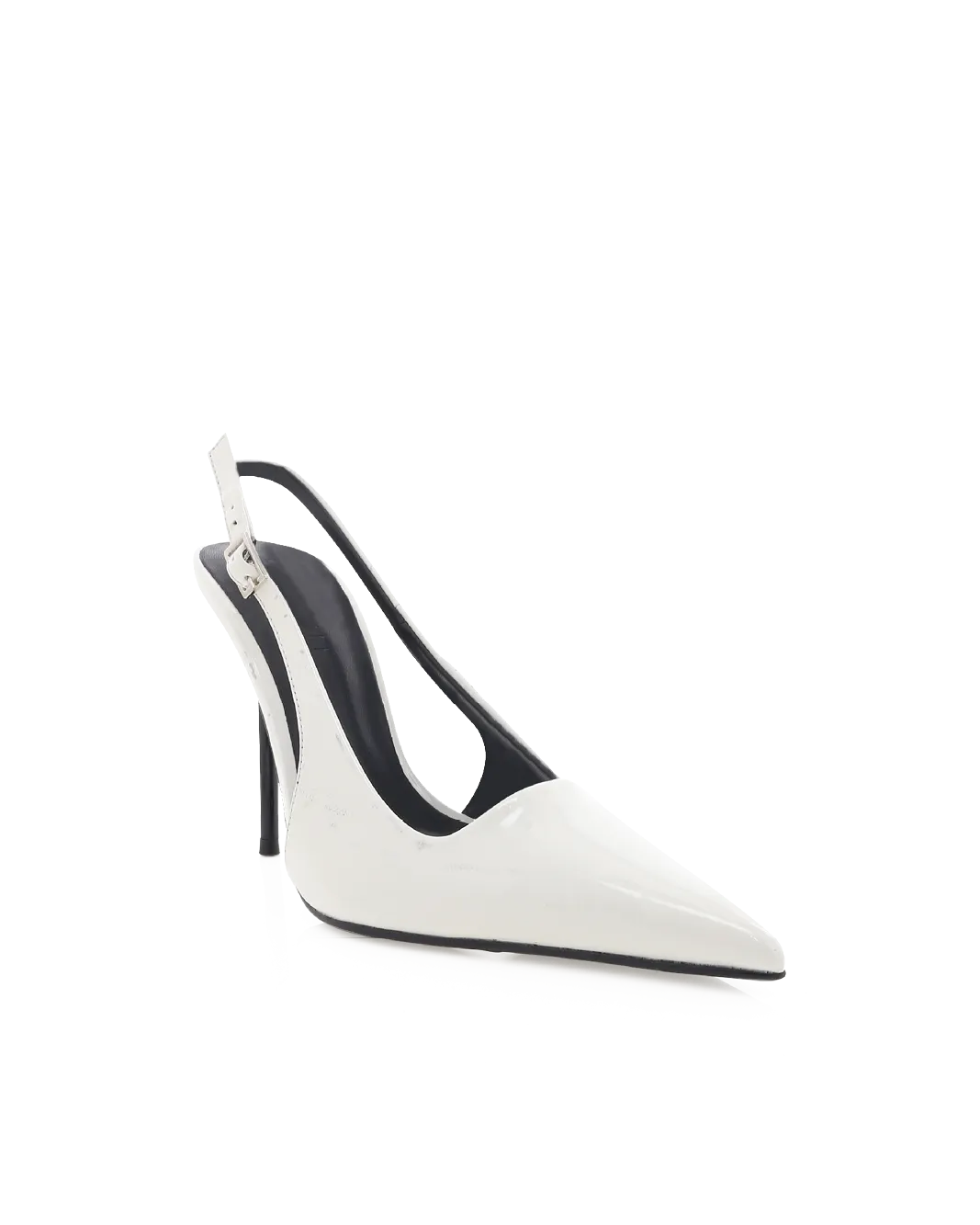 Lace-Up Heels ISIDORE - WHITE PATENT