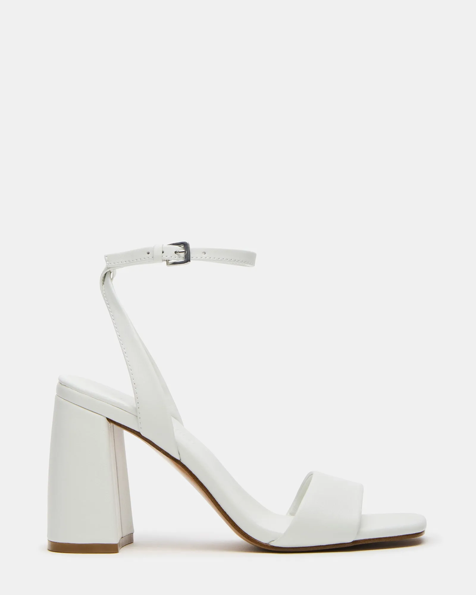Dressy Stilettos Good Traction MESSA WHITE LEATHER