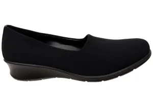 ECCO Felicia Womens Comfortable Textile Stretch Slip On Shoes Gold Tone