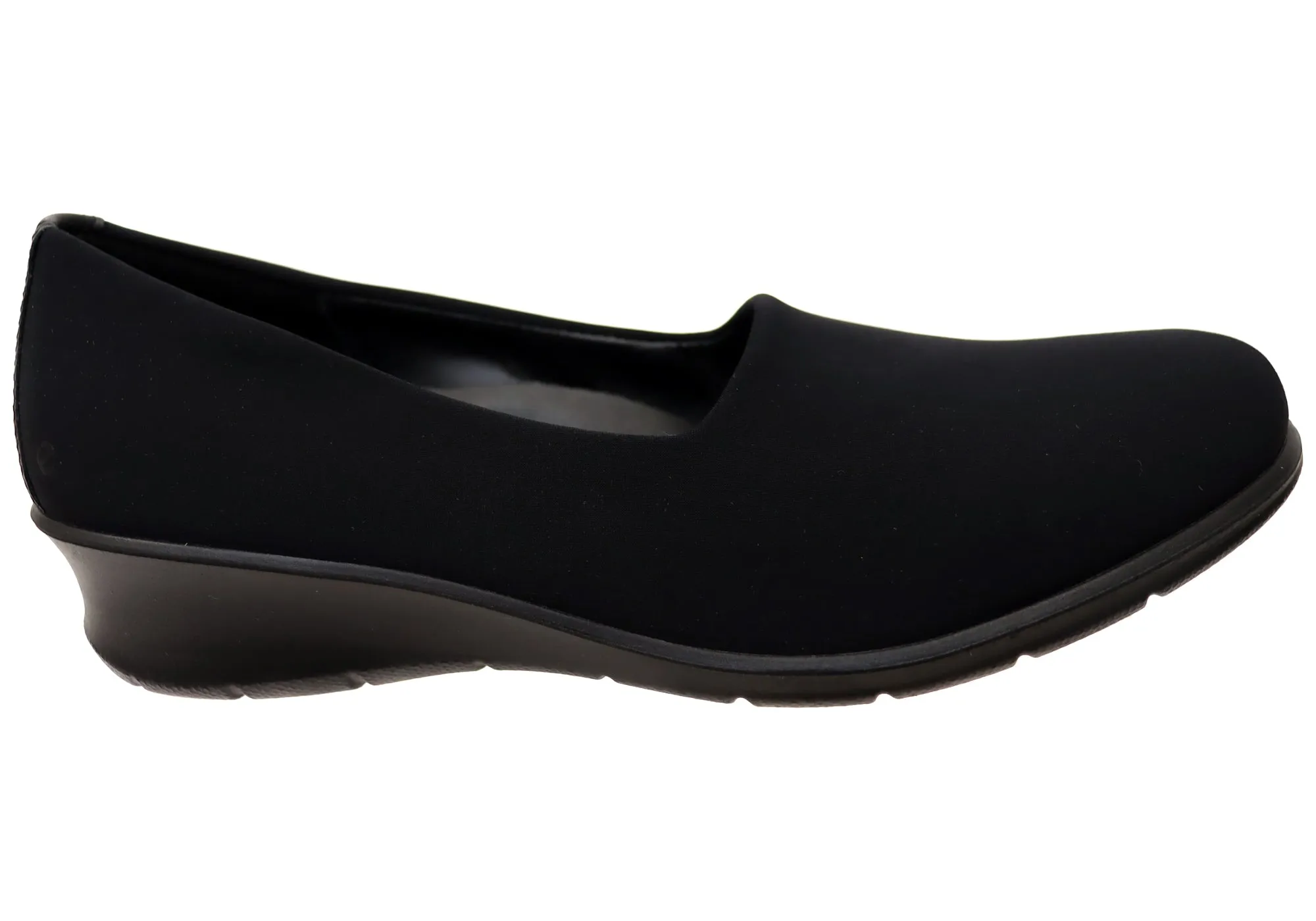 ECCO Felicia Womens Comfortable Textile Stretch Slip On Shoes Match Fit