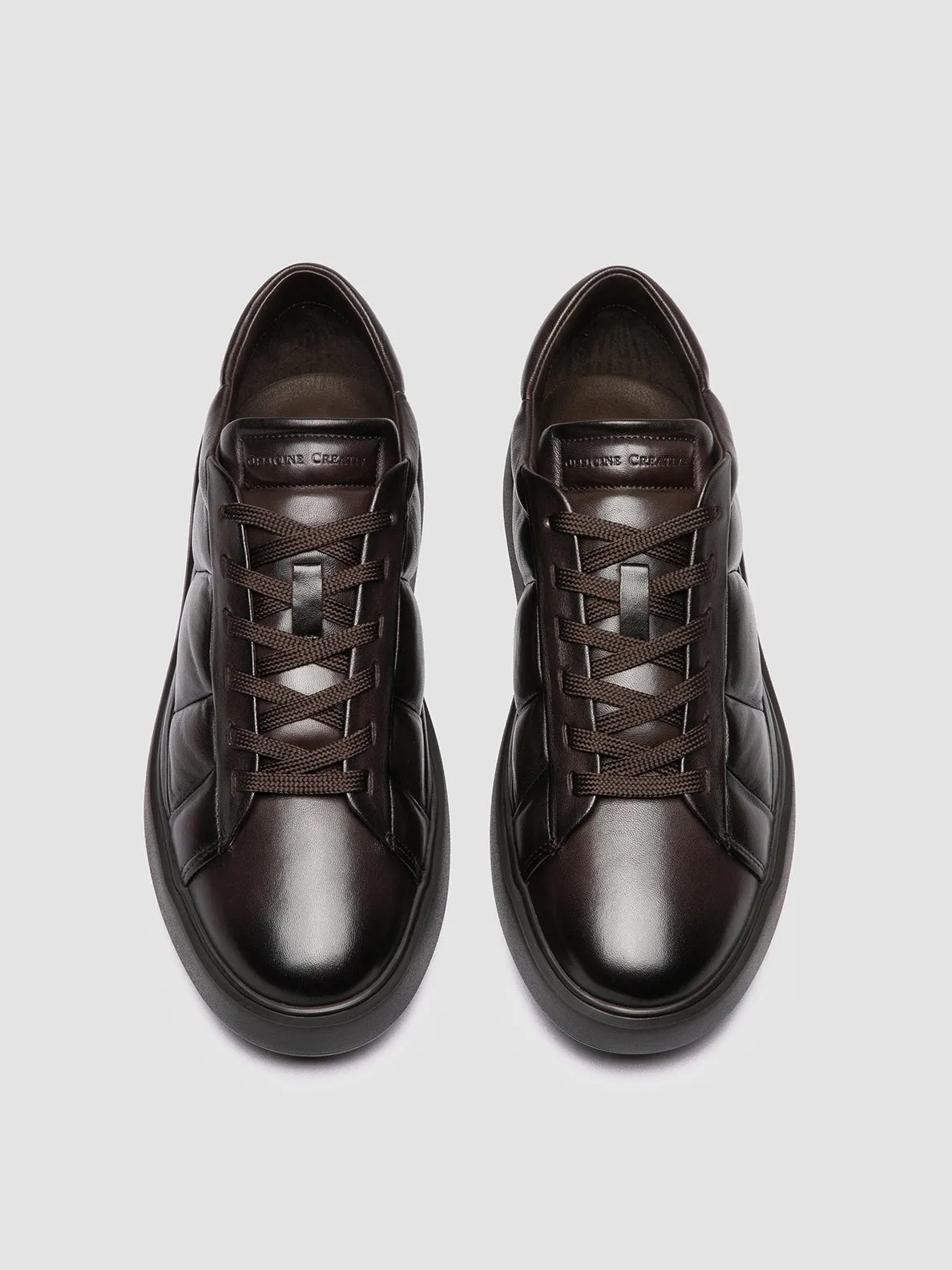 Basic Tone LEISURE 003 - Brown Leather Sneakers