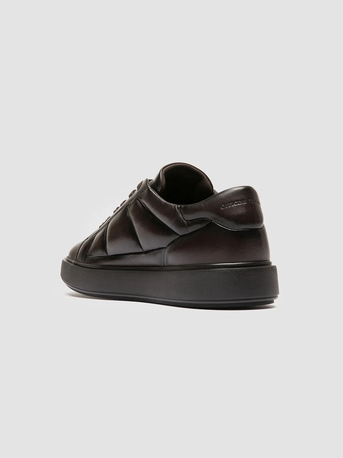 Secure Style Slip On Style LEISURE 003 - Brown Leather Sneakers