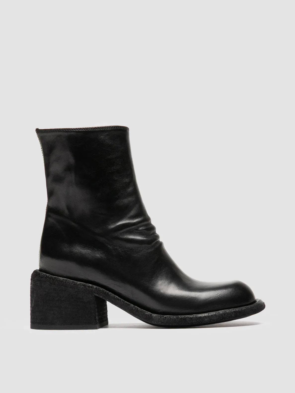Race Pace WILDS 004 - Black Leather Zipped Boots