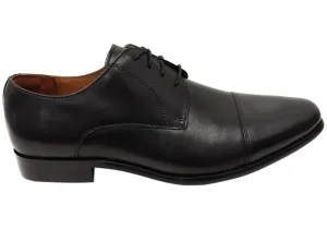 Florsheim Mens Cross Cap Toe Derby EE Extra Wide Leather Dress Shoes Celebrity Vibe