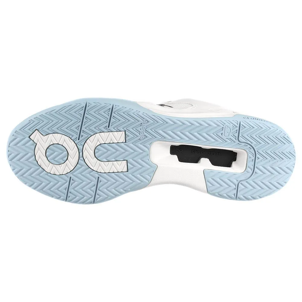 On Men's THE ROGER Clubhouse Pro - Ivory/Chambray Lightweight Ride Stylish Stripes